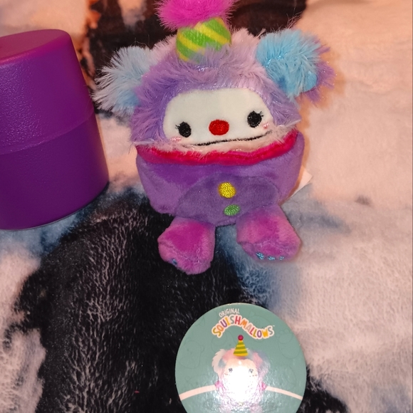 HTF Yekaterina the Bigfoot Clown Micromallow Capsule 2.5" Squishmallows - Picture 1 of 2